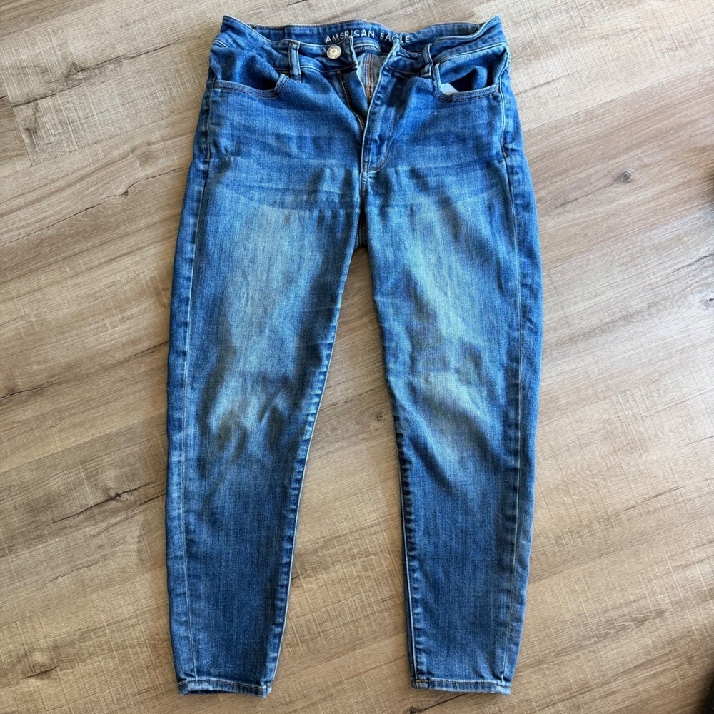 AmericanEagle Hi-Rise Jegging Next LevelStretch Blue Skinny Jeans Size 6 X-Short